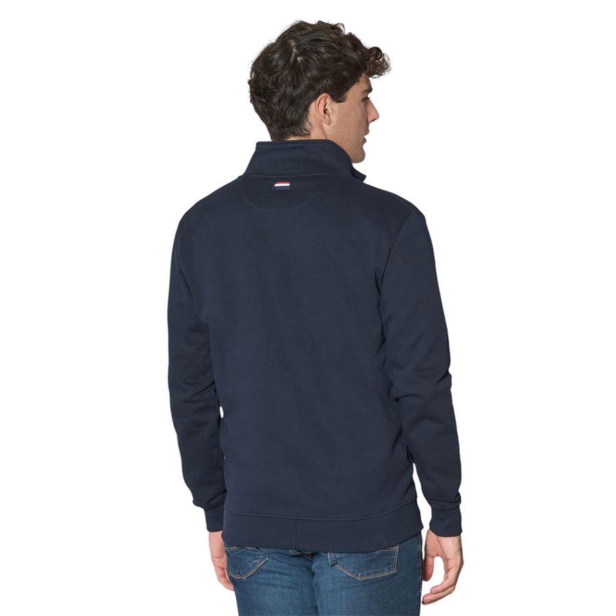 Felpa da uomo in cotone con chiusura zip Greg U.S. Polo Assn | US40187004179